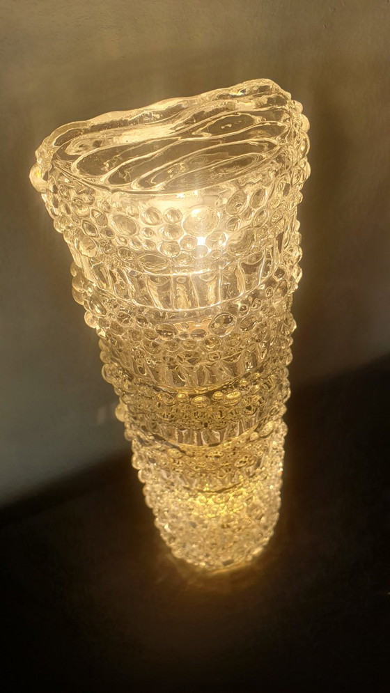 Applique murale vintage en verre bullé - 34 cm - Glashütte Limbourg. – Glashütte Limburg, Appliques murales (photo 13 of 37)