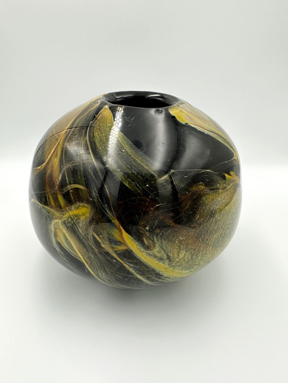 Image 1 of Grande vaso in vetro artistico Iwatsu soffiato a bocca, Giappone