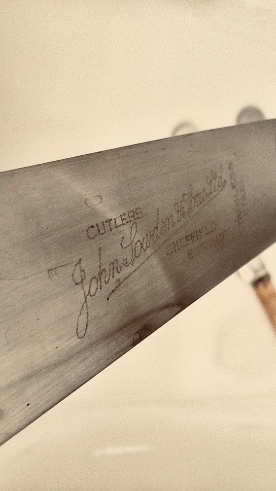 Set of 8 vintage table knives - John Louden & Sons (Sheffield) – Cutlery Sets, Metal (photo 4 of 9)