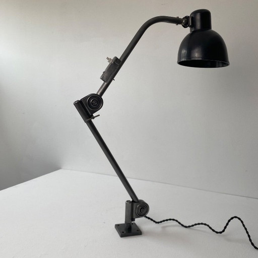 Antique Bauhaus Hala 122 Workshop Wall Lamp
