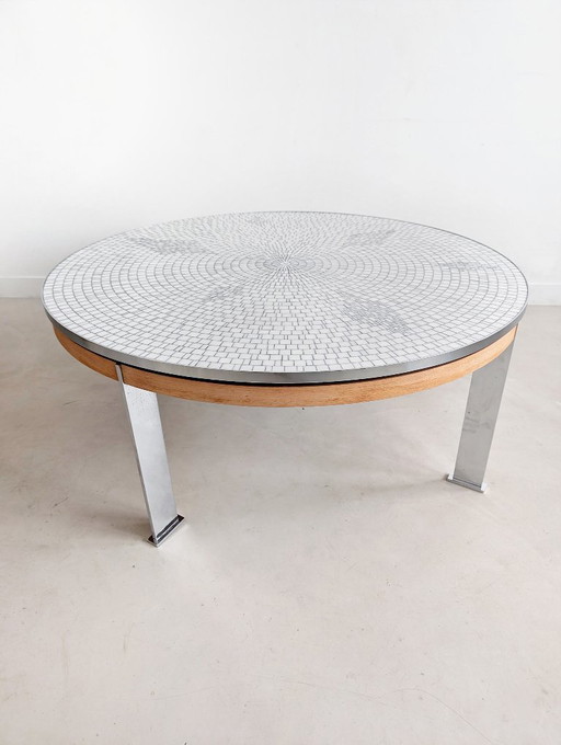 Mosaic Coffee Table by Berthold Müller Oerlinghausen 1960s 