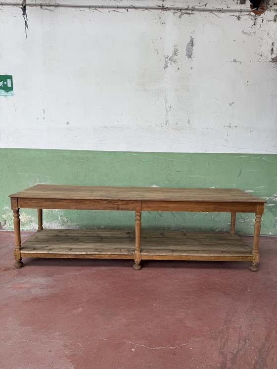 Image 1 of Bancone drappeggio del 800 in legno 