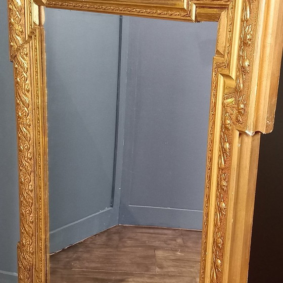 Antique Napoléon III-style Mirror – Early 20th Century – Wood (photo 9 of 12)
