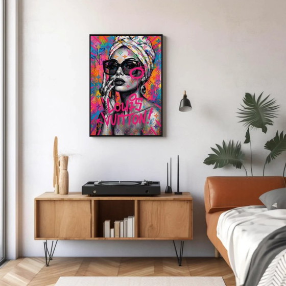 Pop Art Louis Vuitton Graffiti Kunstdruck, Kunstdrucke, Papier, Mehrfarbig (Foto 4 von 6)