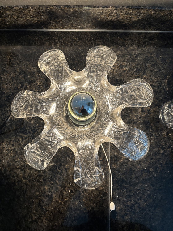 Set di 2 Paralumi Vintage Murano in Vetro Ghiaccio – Applique, Glass (photo 4 of 11)