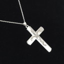Cruz danesa de plata con collar a juego