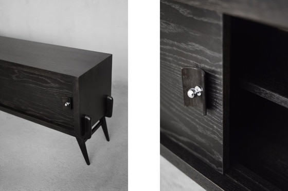 Image 1 of Vintage dark oak sideboard, 1960