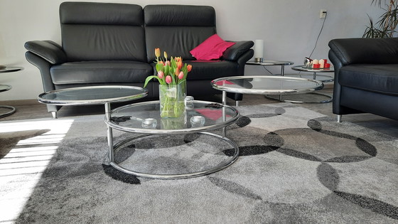 Image 1 of 3-piece coffee table Milo Baughman