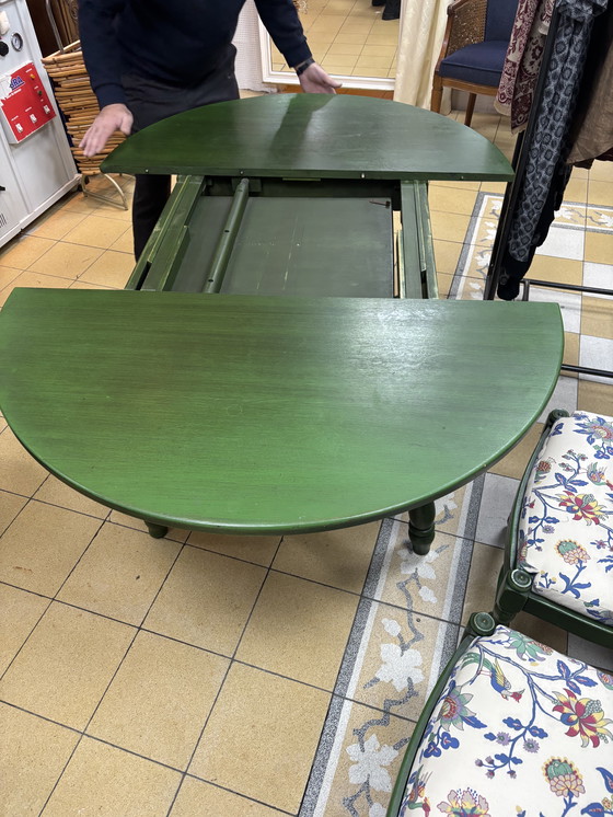 Image 1 of landelijke Inklapbare eettafel met 4 stoelen