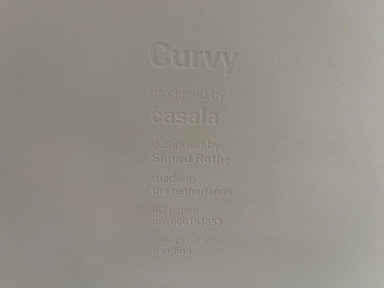 Tabourets de bar Casala Curvy (2) - Assise Blanche – Plastic (photo 6 of 10)