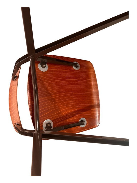 Image 1 of Chaise S201 "Spinstoel" à pieds compas de Marko, Pays-Bas, 1960s