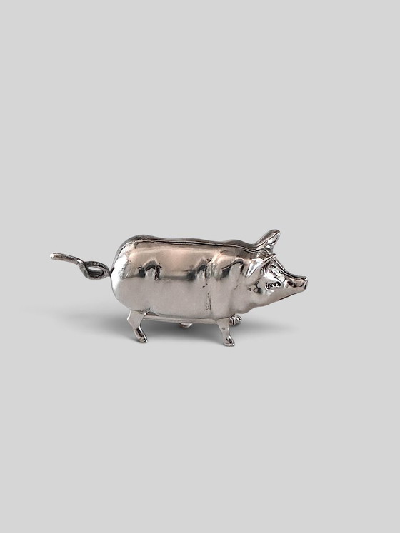 Mètre ruban en forme de cochon style vintage avec pochette en velours – Trendy, Objets déco, Metal (photo 6 of 6)
