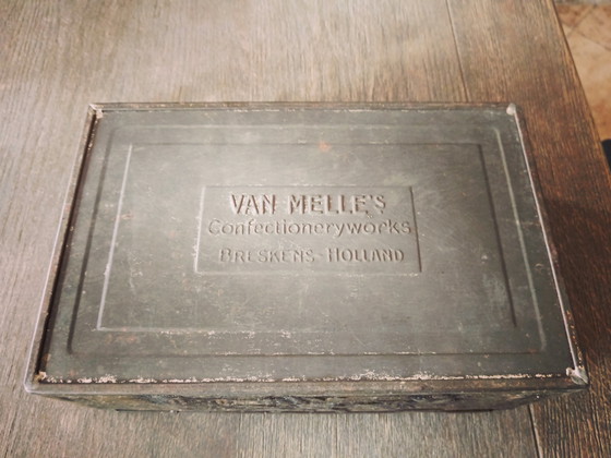 Image 1 of Vintage blikken doos van Van Melle's Confectioneryworks, 1920-1930
