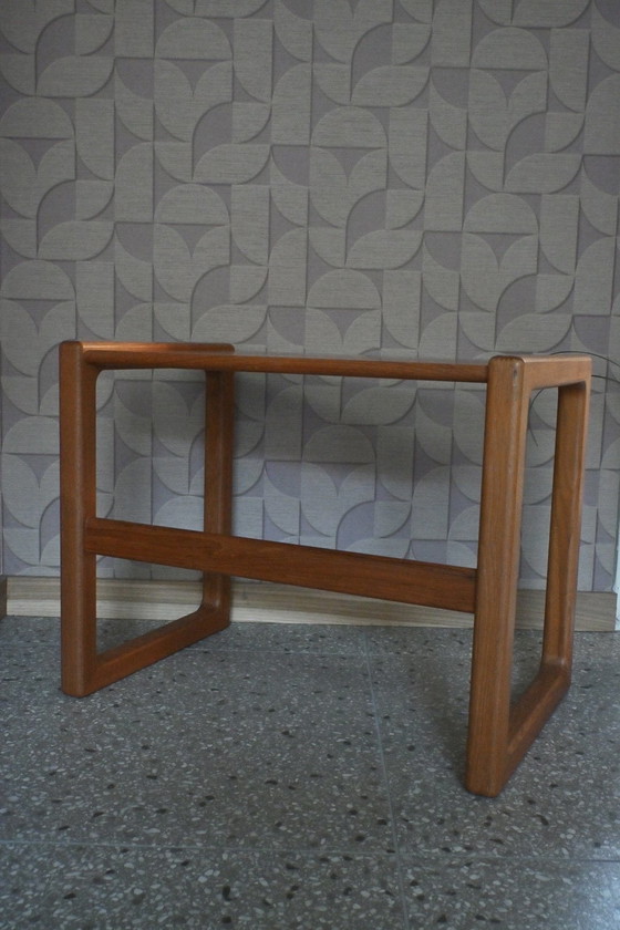 Image 1 of Table d'appoint vintage en chêne massif, design danois