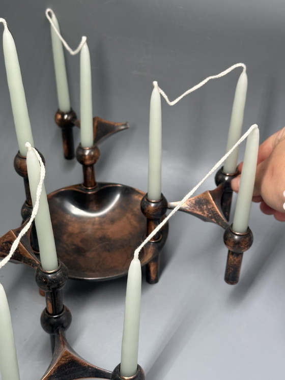 Image 1 of Ensemble de bougeoirs Nagel style moderne du milieu du siècle, années 1960