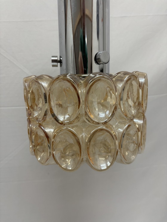Image 1 of Lampada a sospensione vintage in vetro a bolle, design classico, Helena Tynell