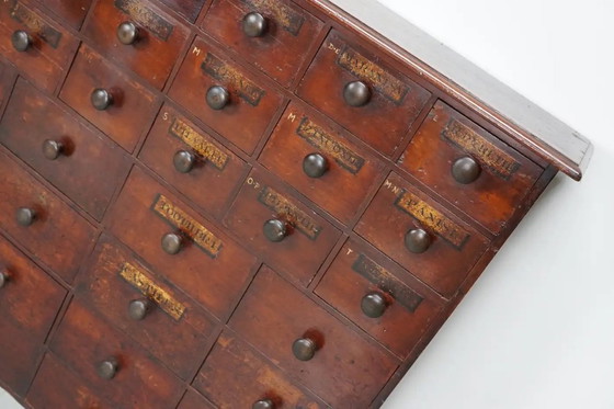 Image 1 of Antiguo botiquín/cómoda de madera noble inglesa, siglo XIX