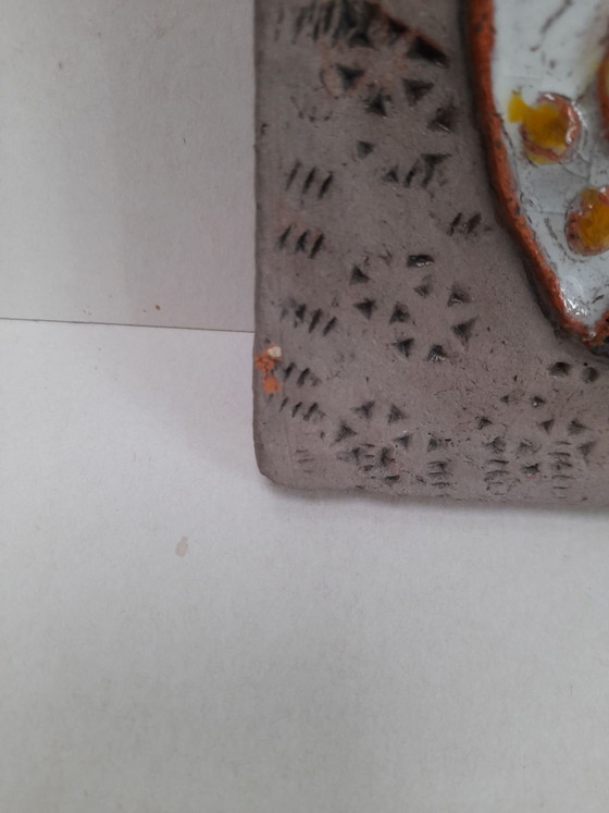 Large Ceramic Wall Decoration Cat by Renate Rhein (photo 5 of 8)