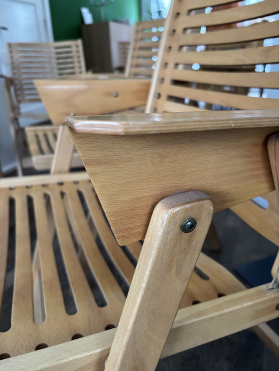 Image 1 of Unique set of six REX folding chairs by Niko Kralj