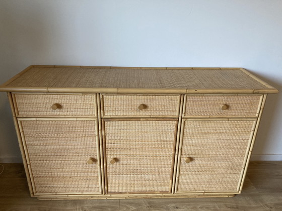 Image 1 of Rotan kast vintage