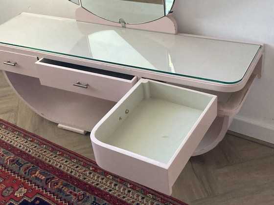 Image 1 of Coiffeuse avec miroir en 3 parties, années 1930-40, art déco