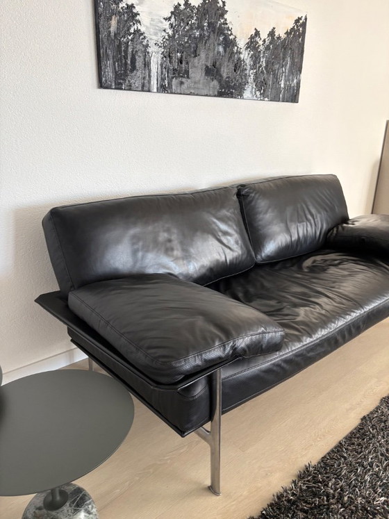 B&B Italia Diesis Sofa, Schwarzes Leder, 2,5-Sitzer. – 2 Sitzer Sofas, Leather (photo 3 of 5)