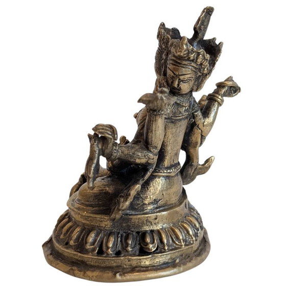 Ushnishavijaya – Boeddhistisch bronzen beeld lot 144 – Beeldhouwkunst (photo 5 of 8)