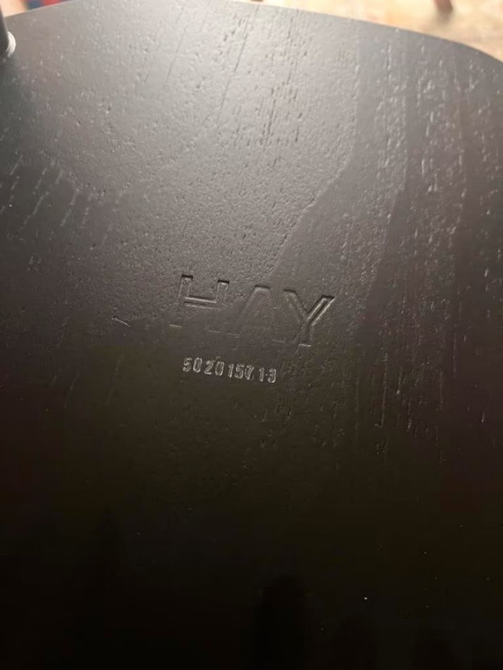 Image 1 of 3 chaises de salle à manger HAY J77 noires