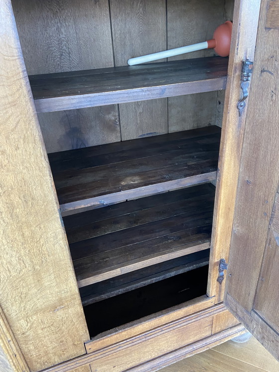 Image 1 of Credenza antica in rovere Spinde, legno di quercia anticato