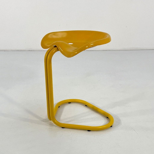 Gelber Tractor Hocker von Rodney Kinsman für Bieffeplast, 1970er