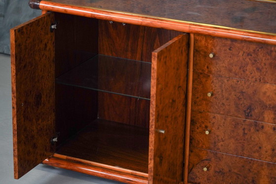 Image 1 of Buffet italien vintage en loupe d'orme, par Alberto Smania pour Studio Smania Interni, Italie, années 1960