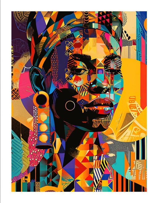 Ana Maria – Afro-Frau – Künstlerische Leinwand