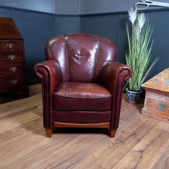 Image 1 of poltrona club in pelle di pecora