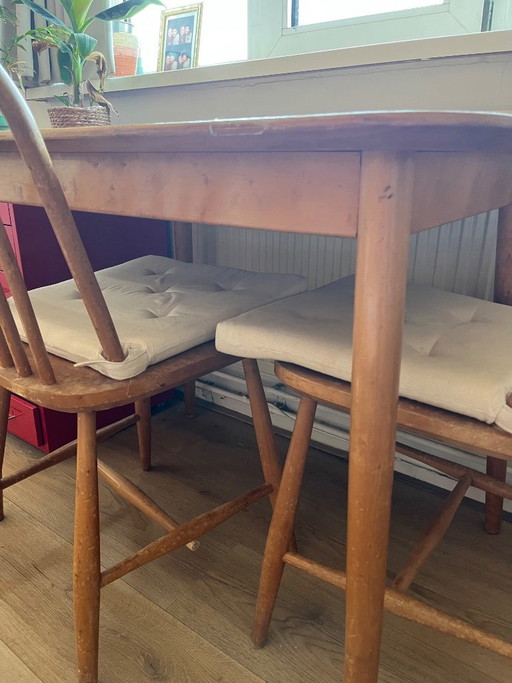 Table/bureau Pastoe avec chaises