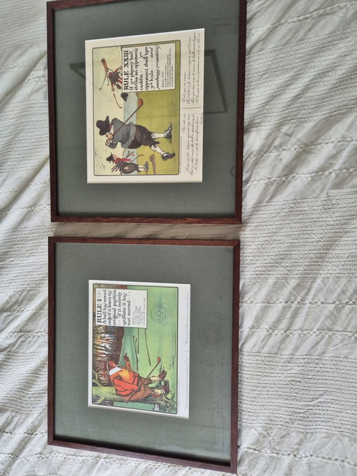 7 Drucke zum Thema Golf, herausgegeben von Perrier – giclee prints, Glass, Paper (photo 2 of 5)