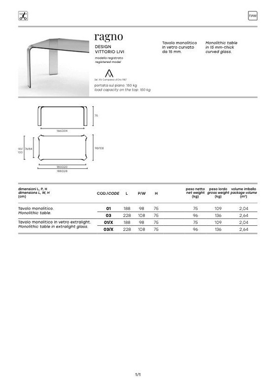 Image 1 of Fiam Italia glazen tafel en armleunstoel