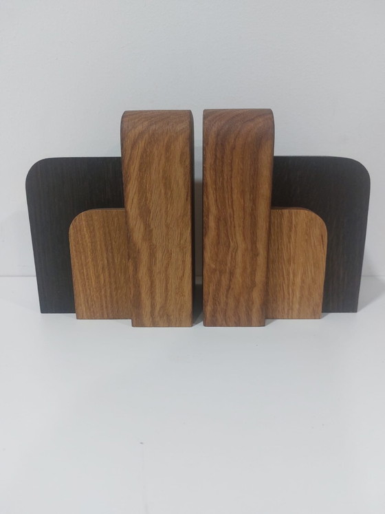 Set Sujetalibros Art Decó Bauhaus – ArtDecoOnline, Objetos decorativos, Wood (photo 3 of 5)
