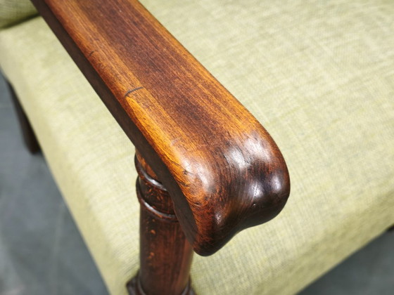 Art-déco-Sessel aus Buchenholz, Tschechoslowakei, ca. 1935–1945 – Wood (photo 11 of 14)