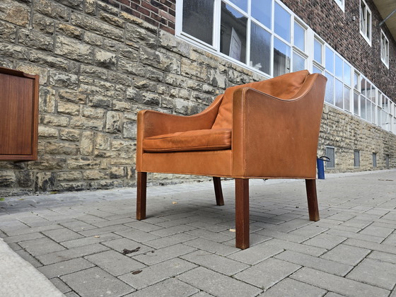Image 1 of Borge Mogensen Frederica Fauteuil en cuir Vintage 60s 70s Loft Sudio