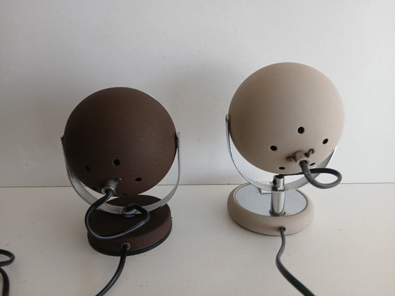 Eyeball Lampen – Vintage – 1970’s – Tafellampen, Metal (photo 7 of 8)