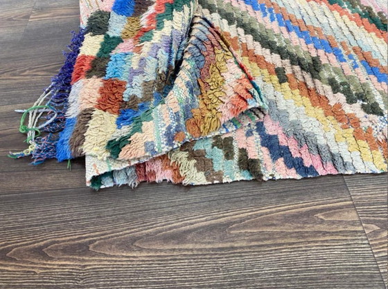 Image 1 of Marokkanischer Teppich aus Naturleinen, 250 x 100 cm