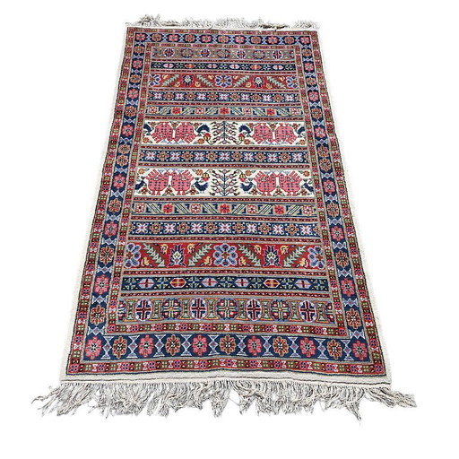 Tapis tunisien en laine noué à la main – vloerkleden en tapijten, Wool