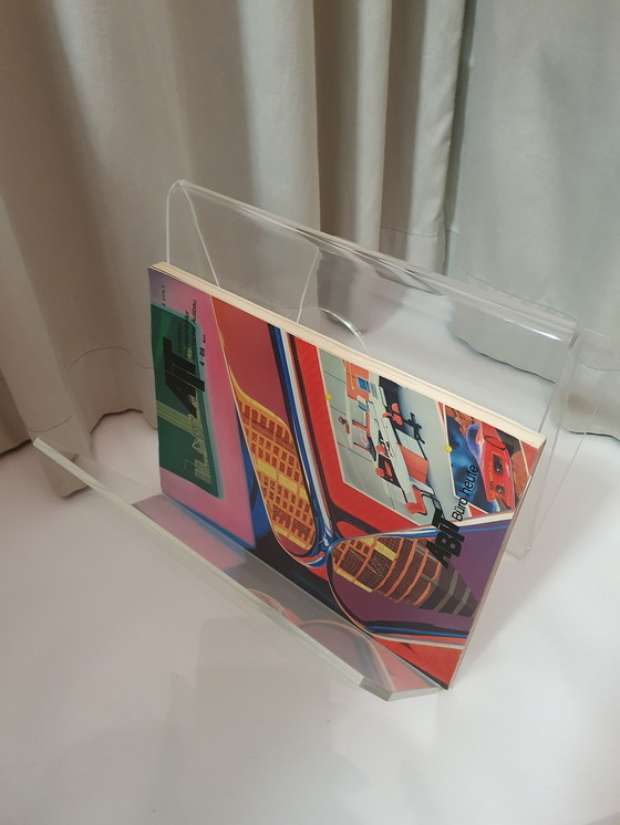 Image 1 of Magazine rack Plexi Vintage 80s