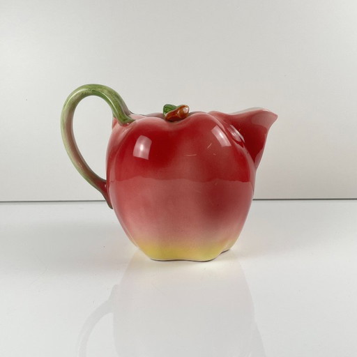 Apple-shaped slipware pitcher, 1960/70