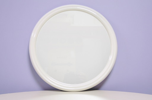 miroir rond vintage Tiger blanc