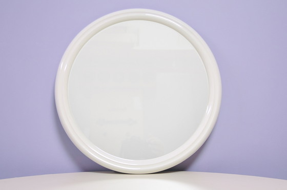 Image 1 of specchio rotondo bianco vintage Tiger