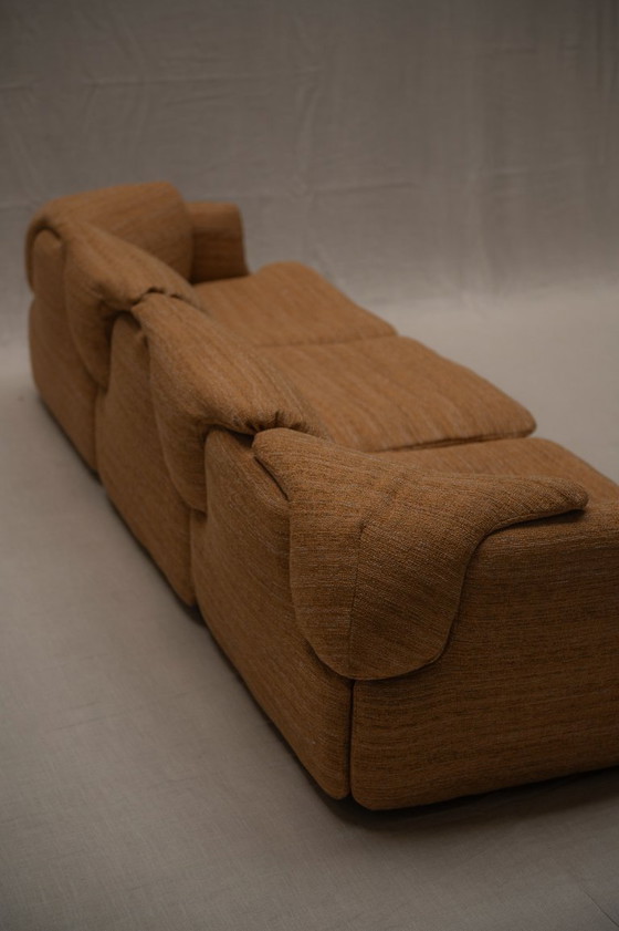 Image 1 of Vertrauliches Dreisitzer-Sofa von Saporiti - Italien 1970er Jahre