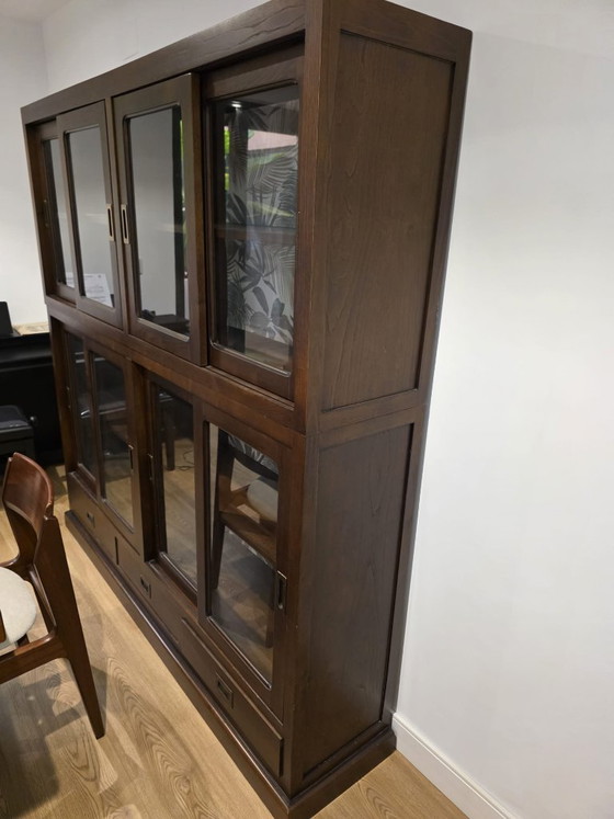 Credenza in Legno Massello di Castagno – Credenze, Glass, Wood (photo 4 of 6)