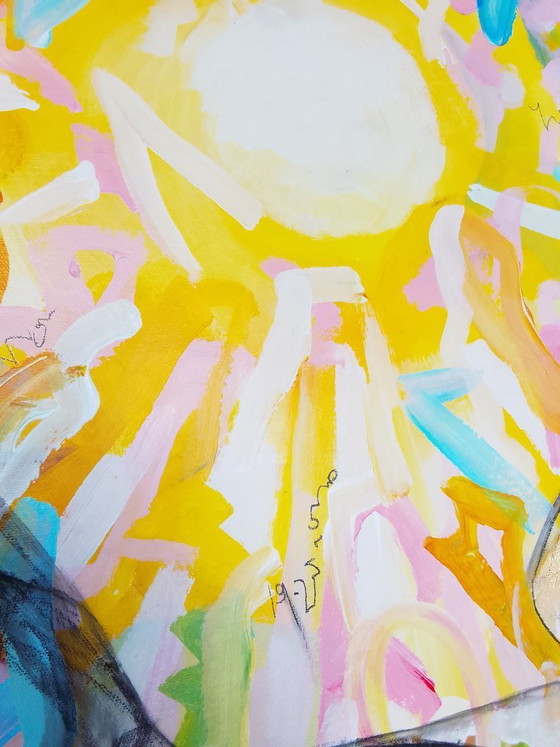 Image 1 of Acrylic painting "sun"