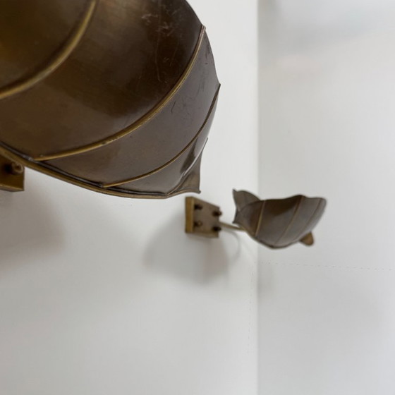 Image 1 of Coppia di applique vintage, ottone patinato, Francia, 1970